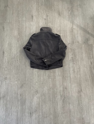 Veste biker noire cuir - noire, en