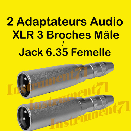 Adaptateurs xlr broches - 2,