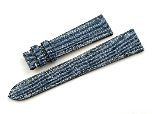 Bracelet tissu jeans clair - jeans,