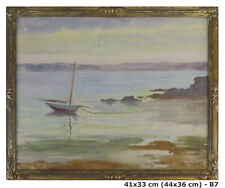 Paysage De Mer Avec Bateaux