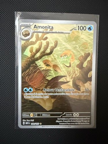 Carte pokémon amonita - carte,