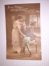 CPA , bonne  année , couple , dix 243/2