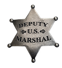 US Marshal Badge Western Movie