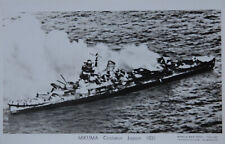 Croiseur japonais "Mikuma" en feu à Midway le 6.6.42