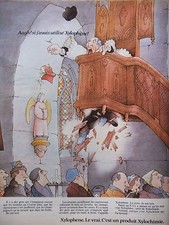 PUBLICITÉ 1974 XYLOPHÈNE LE VRAI PRODUIT XYLOCHIMIE - ÉGLISE - ADVERTISING