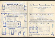 MONTBRISON (42) USINE d' OUTILLAGE à BOIS / PRESSES & SERRE-JOINTS "UFFOP"