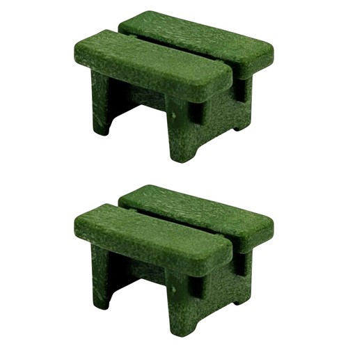 Playmobil petits bancs verts - petits,