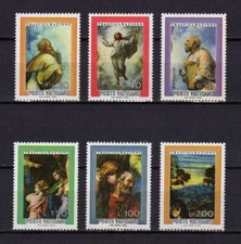 12121) Vatican 1976 Cat. Unif. 598/603 MNH Transfiguration Raphael