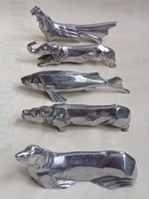 Anciens Porte Couteaux Art Déco Métal Argenté Dlg Sandoz