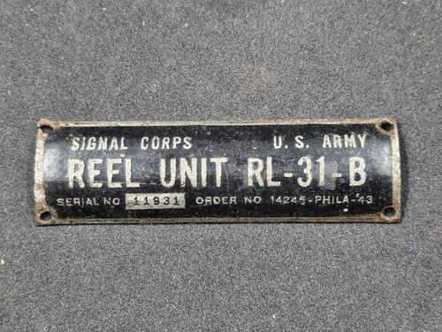 Plaque reel unit us ww2 - us,
