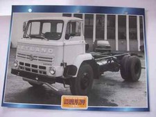CARTE FICHE CAMION TRACTEUR CABINE AVANCEE LEYLAND MS 2600 MASTIFF 1974