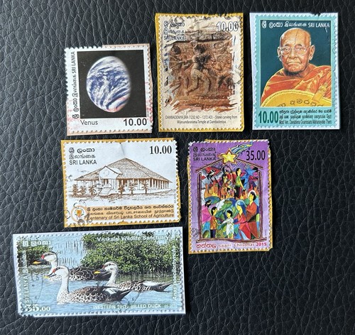 Lot timbres sri lanka - 6,