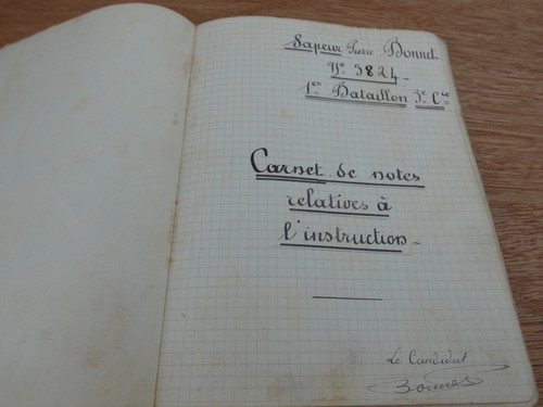 Guerre 1914 1918 carnet - carnet, notes