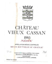 Etiquette de vin - Médoc -