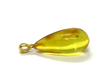 Pendentif Ambre avec Insectes