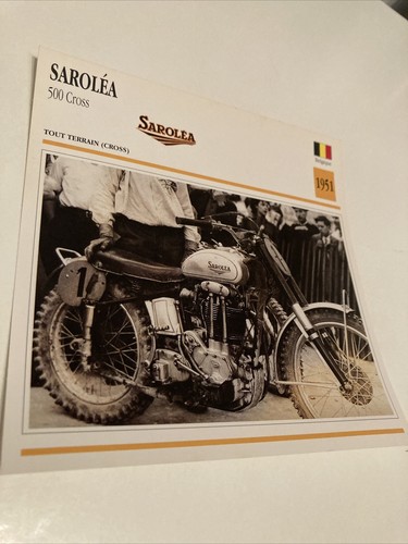 Saroléa 500 cross - 1951, carte