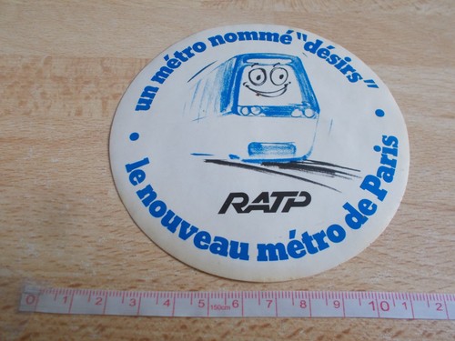Autocollant vintage ratp - ratp,