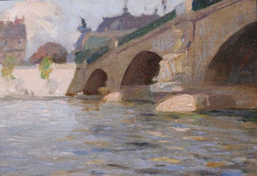 Tableau ancien paris seine - tableau,