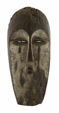 Ancien Masque Fang Ngil Pahouin Africain Gabon art Primitif de 46 cm # 17059