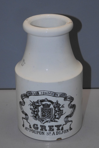 Ancien pot moutarde grey - moutarde,