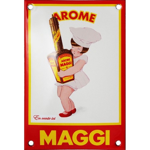 Plaque émaillée arome - émaillée, :