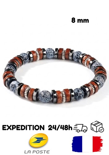 Bracelet homme agate - bracelet,