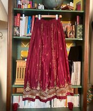 Magnifique jupe vintage 70s, jupe vintage indienne brodée très belle qualité 