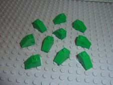 10 x LEGO Green slope brick ref 3040b Set 79003/4886/4514/4512/60052/5987/4957..