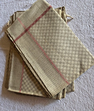 Lot de 6 torchons anciens en métis  lin damassé Neufs jamais lavés