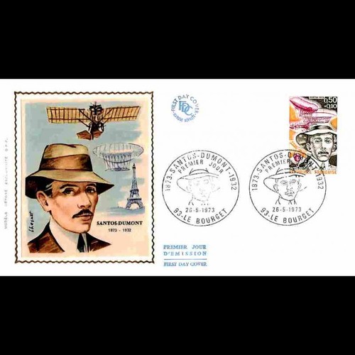 Fdc soie santos dumont - santos,