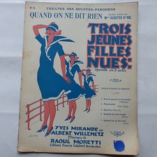 Partition  Trois jeunes filles