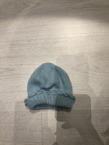 Chapeau bébé bleu - , tricoté