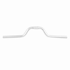 Vélo En Aluminium Fixed Gear Riser Bar Handlebar 25.4mm * 520mm (argenté)