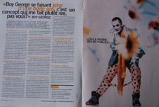 Boy Georges , se faisait jeter d'une bîte gay , 2 pages dont page photo. french