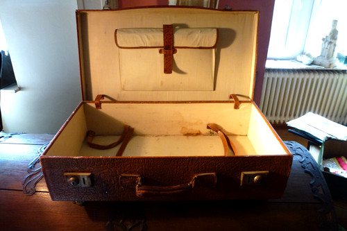 Rareté ancien valise marron - ancien,