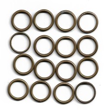 16 ANNEAUX POUR TRINGLE A RIDEAUX ANCIENS diamètre intérieur 1 ,8 cm