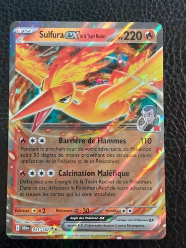 Carte pokémon sulfura - pokémon,