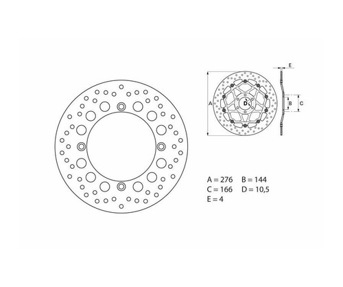 Disque frein brembo - disque, serie