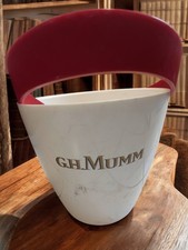 Grand seau à champagne vintage G.H. Mumm ancien, collection Mumm rétro déco bar