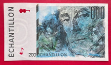 Billet échantillon BANQUE DE