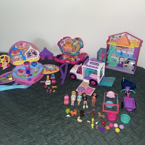 Polly pocket house lot with - house,