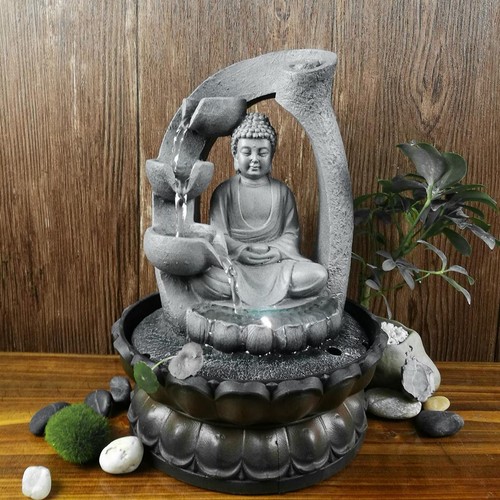 Bouddha fontaine table led - de,
