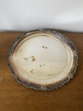Plat De Service Ancien Argent