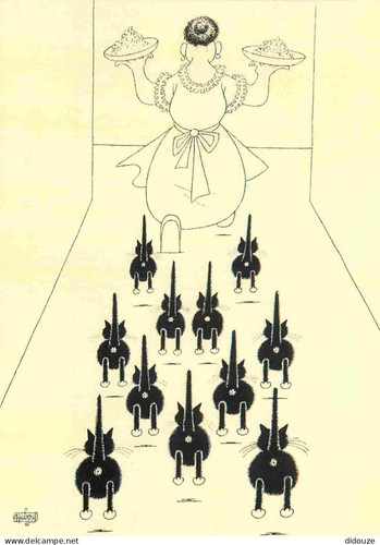 Carte postale animaux - carte,