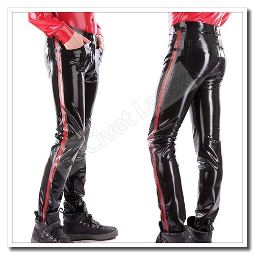Latex men jeans - men's,