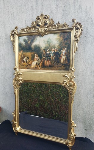 Ancien miroir trumeau style - ancien,