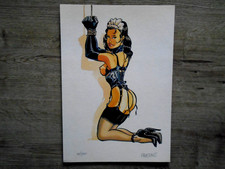 RARE MEYNET / PIN'UP / SOUBRETTE SOUMISE / S.M. / EX LIBRIS N° SIGNE / NEUF