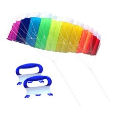 Cerf-volant de Sport Dual Line Stunt Parafoil Kite 140 Cm pour Adultes Sportifs