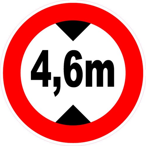Hauteur passage maximum 6 - de,