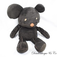 Grosse peluche souris ITSIMAGICAL Imaginarium Vertbaudet marron couture 82 cm